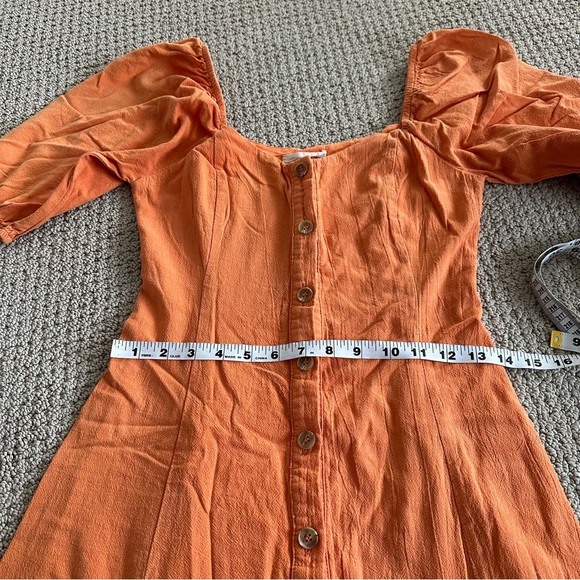 Urban Outfitters Orange Button-Down Dress - Picture 5 of 9
